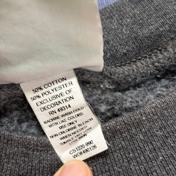 Vintage 90s Georgia Tech Sweatshirt Mens XL Champion Eco Fleece Gray Y2K - Picture 4 of 6